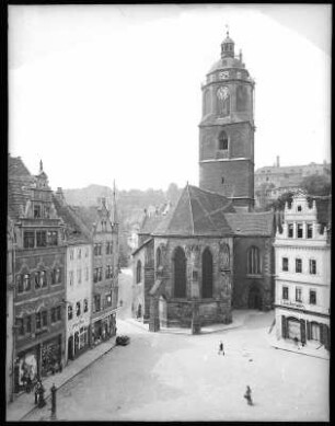 Meißen. Markt mit Frauenkirche