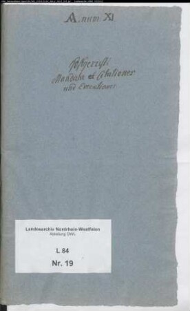 Mandate, Zitationen und Exekutionen (Zwangsvollstreckungen)