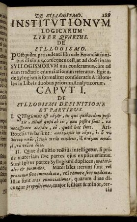 Liber Quartus De Syllogismo