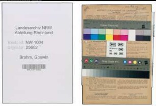 Entnazifizierung Goswin Brahm , geb. 19.10.1903 (Bauarbeiter)