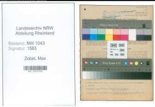 Entnazifizierung Max Zobel , geb. 21.06.1878 (Lehrer)