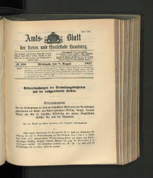 No. 198, 8. August 1917