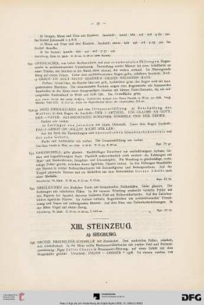 XIII. Steinzeug (Nr. 636-953)