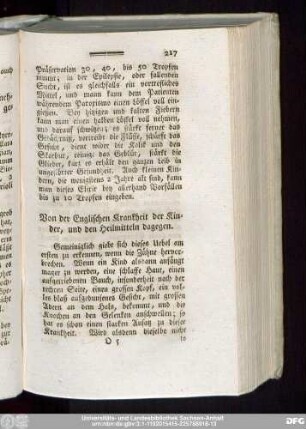 Von der Englischen Krankheit der Kinder, und den Heilmitteln dagegen.