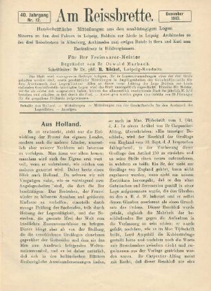 Nr. 12. Dezember 1913.