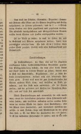 Durchforstungen