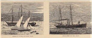 links: Regatta at Sydney, New South Wales.- rechts: Steam-Launch for Lake Nyassa