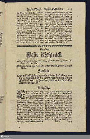 Neundtes Lehr-Gespräch