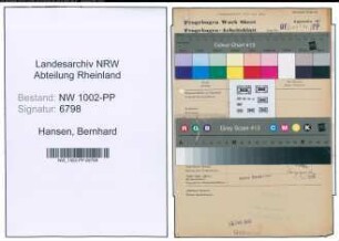 Entnazifizierung Bernhard Hansen , geb. 07.12.1902 (Geschaeftsfuehrer)