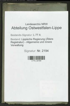 Konkurs des Amtmann Lucanus zu Detmold: Tabellen der Kontributionserhebung des Amtmanns Lucanus in den Bauerschaften des Kirchspiels Detmold, Bd. 2