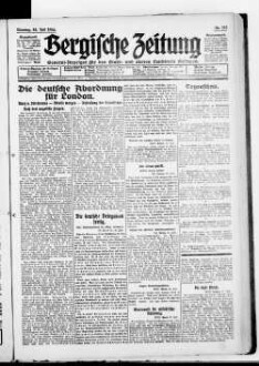 Bergische Zeitung. 1922-1935