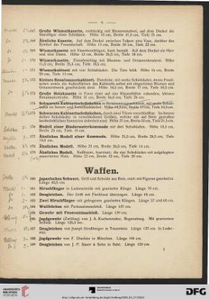 Waffen (Nr. 180-195)