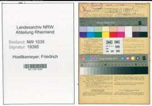 Entnazifizierung Friedrich Hoeltkemeyer , geb. 12.06.1902 (Steiger)