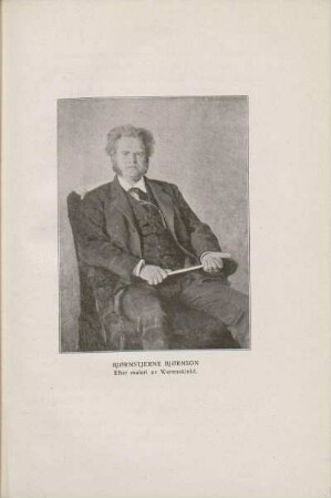 Bjørnstjerne Bjørnson. Efter maleri av Werenskiold.
