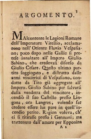 Giulio Sabino : Dramma serio per Musica