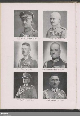 Oberst Bock v. Wülfingen, 1920–19236