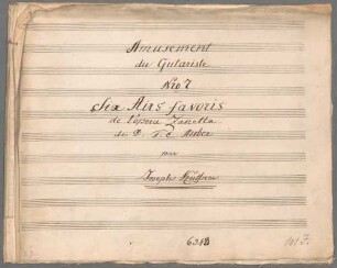 "Zanetta - Excerpts; Arr; guit; AWV 33". - BSB Mus.Schott.Ha 6376-2
