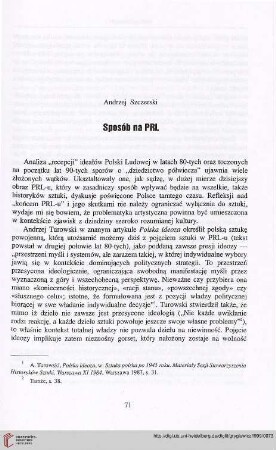 Sposób na PRL