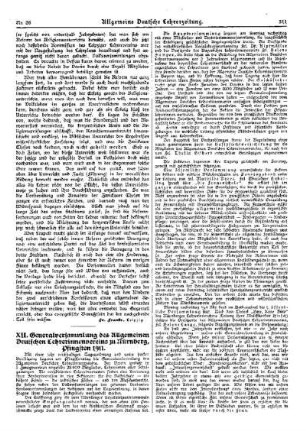 XII. Generalversammlung des Allgemeinen Deutschen Lehrerinnenvereins zu Nürnberg, Pfingsten 1911