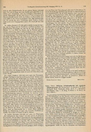 806-808 [Rezension] Notter, Viktor, Biblischer Schöpfungsbericht und ägyptische Schöpfungsmythen