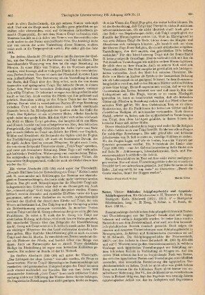 806-808 [Rezension] Notter, Viktor, Biblischer Schöpfungsbericht und ägyptische Schöpfungsmythen
