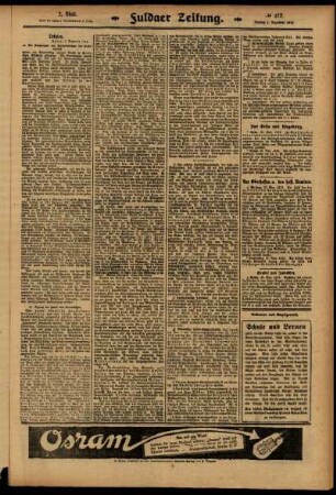 Zweite Ausgabe vom Montag, den 01. Dezember 1913.