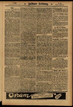 Zweite Ausgabe vom Montag, den 01. Dezember 1913.