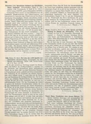 73-74 [Rezension] Lilje, Hanns, Die Lehre der zwölf Apostel