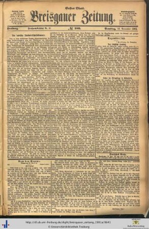16.11.1901 (Erstes Blatt)