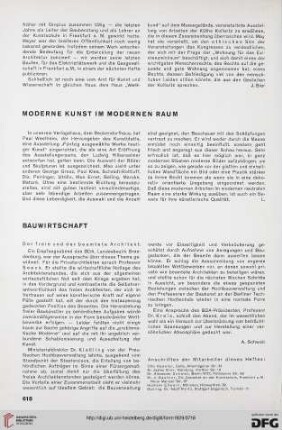 4: Moderne Kunst im modernen Raum