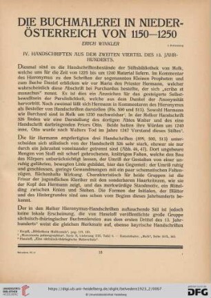 Die Buchmalerei in Niederösterreich von 1150-1250, 3. Fortsetzung