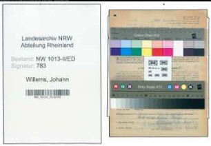 Entnazifizierung Johann Willems , geb. 24.06.1894 (Lehrer)