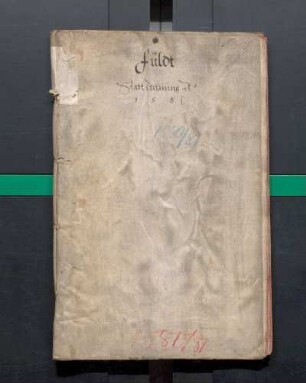IX A 1 - Alte Stadtrechnungen (1580 - 1581)