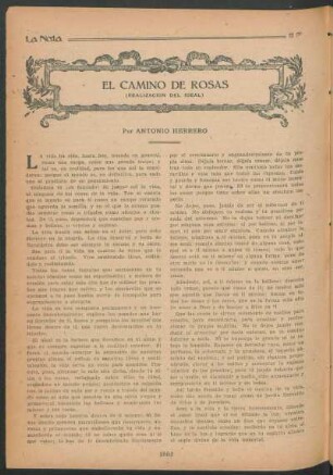 El camino de Rosas : (Realización del ideal)