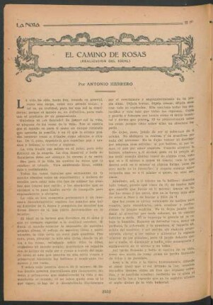 El camino de Rosas : (Realización del ideal)