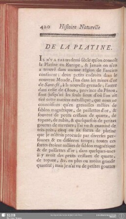 De La Platine