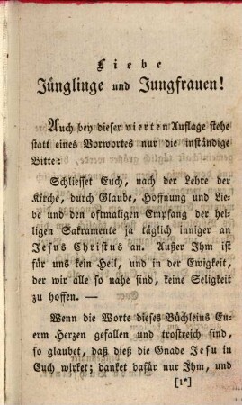 Wachet und betet : Ein Gebetbuch für die aufblühende Jugend