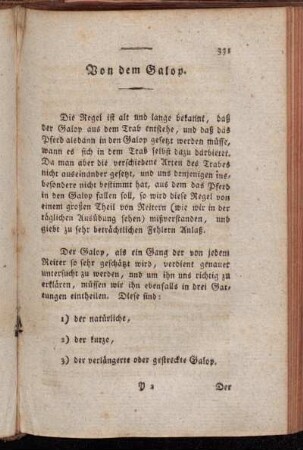 Von dem Galop.
