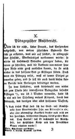 Pädagogischer Reisebericht
