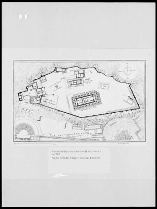 Plan der Akropolis von Athen nach H. Luckenbach