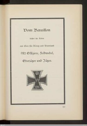 Ehrentafel der Gefallenen