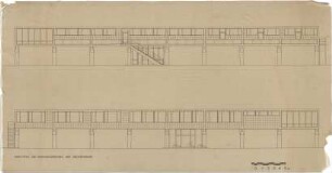 Schneider - Esleben, Paul; Düsseldorf, Grafenberger Allee 258; Haniel-Garage, Großgarage und Personalgebäude - Personalgebäude (Ansicht)