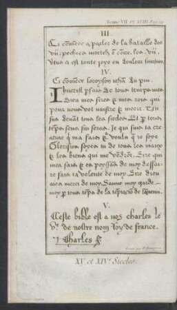 Tafel XVIII.: XV et XIVe. Siecles.