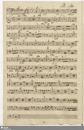 1778. Aria: Scalza al suon di rozze avene / Seydelmann, F.