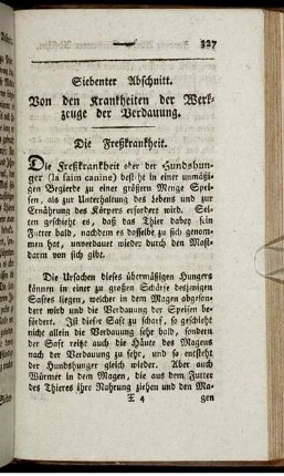 Siebenter Abschnitt. Von den Krankheiten der Werkzeuge der Verdauung.