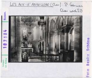 Les-Aix-d'Angillon: Pfarrkirche Saint-Germain, Chor nach Südosten