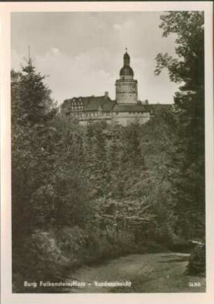 Ansichtskarte: Burg Falkenstein / Harz - Vorderansicht