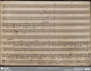 Recitativo: Parzial della notte qui amor non sia