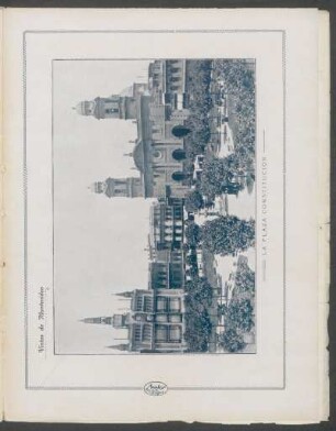 Vistas de Montevideo : La Plaza Constitución - [Fotografía]