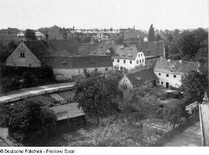 Dresden-Leubnitz-Neuostra. Blick von der Dorfkirche Leubnitz nach Osten